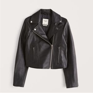 Abercrombie vegan moto leather jacket